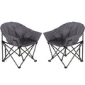 2PCS Oversized Camping Chair Folding Chair Camp Chair for Outdoor, Adults, Men and Women