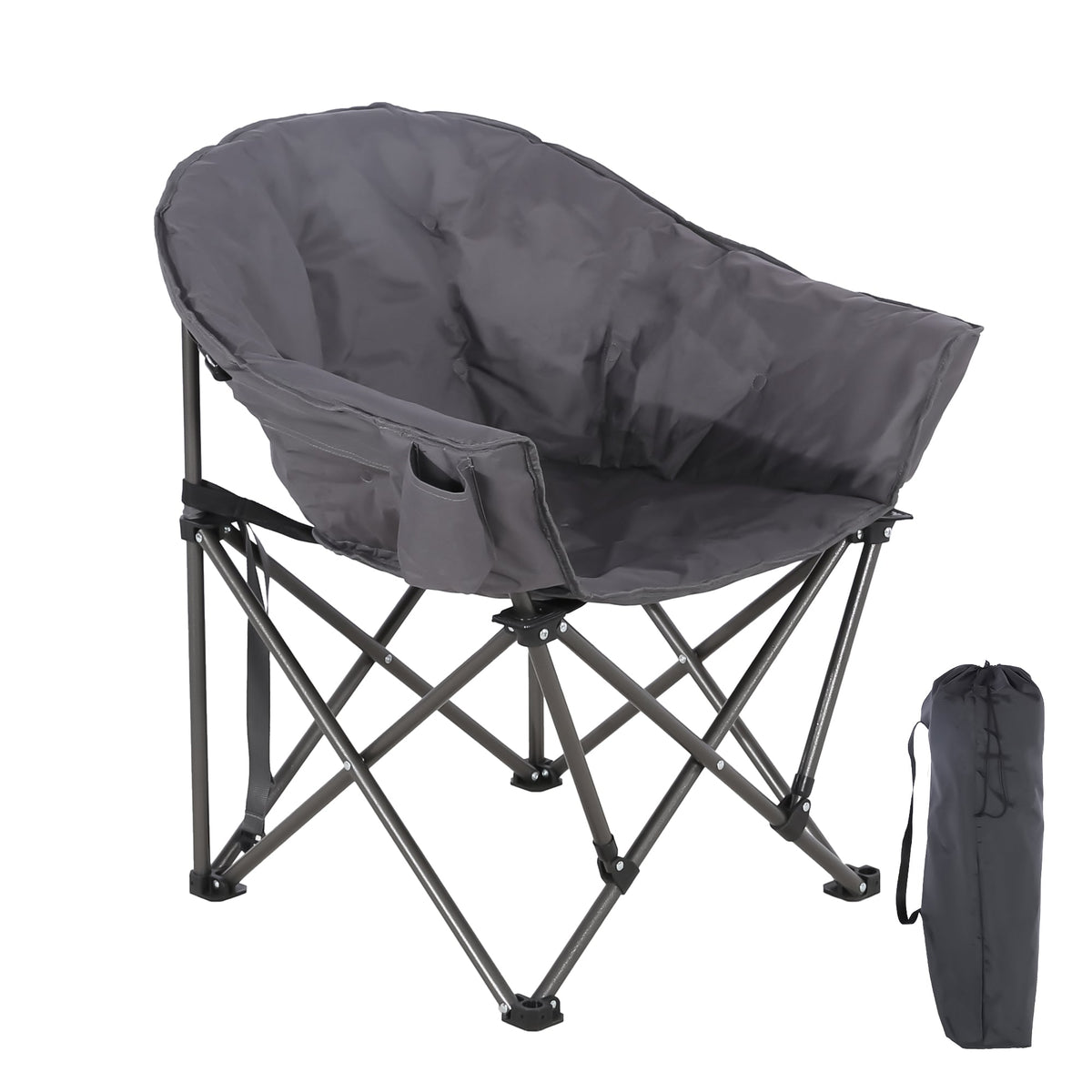 2PCS Oversized Camping Chair Folding Chair Camp Chair for Outdoor, Adults, Men and Women