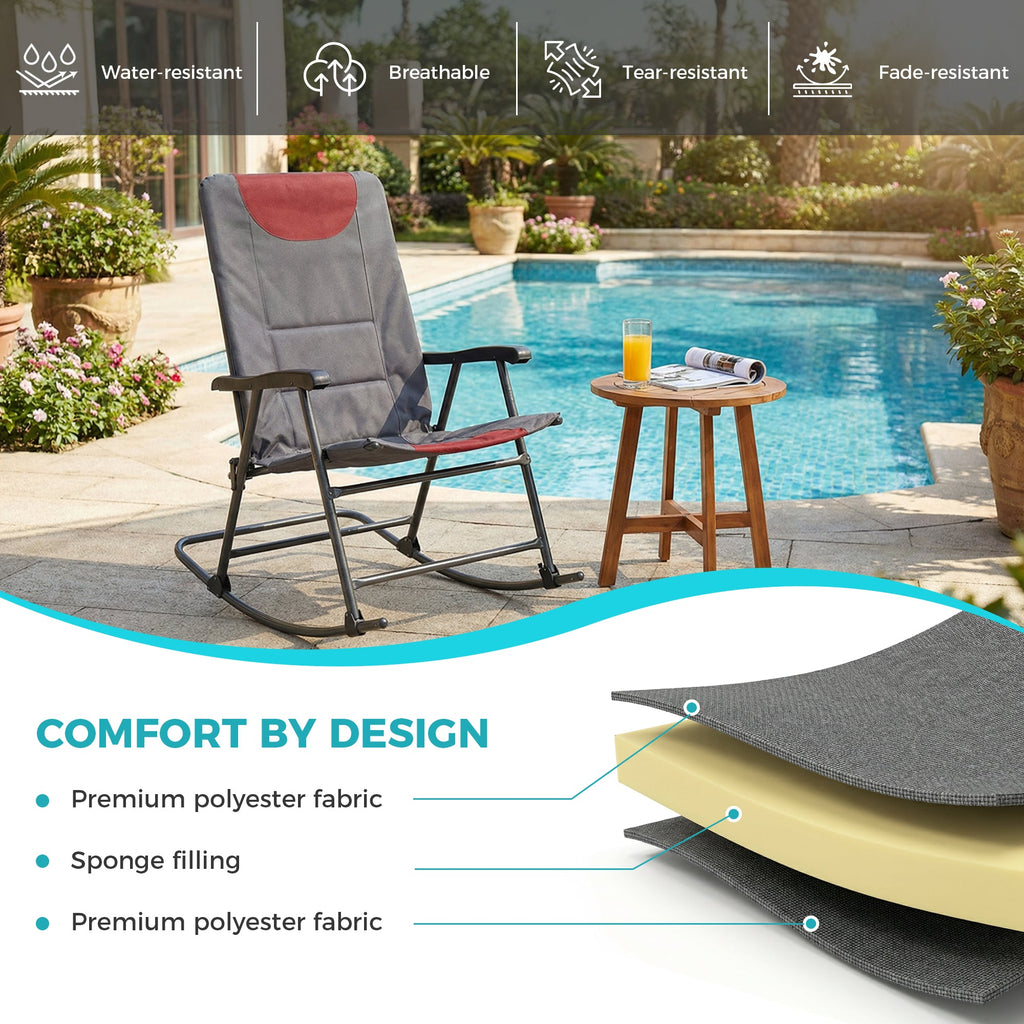 Oversized Chair Folding Chair Rocking Chair Camping Chair Portable Chair Outdoor Chair Rocker Chair