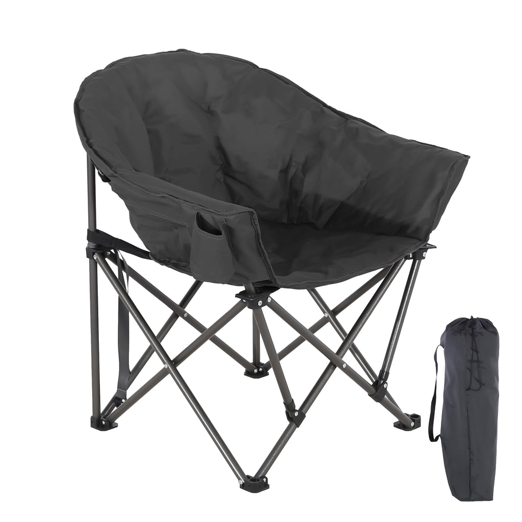2PCS Oversized Camping Chair Folding Chair Camp Chair for Outdoor, Adults, Men and Women
