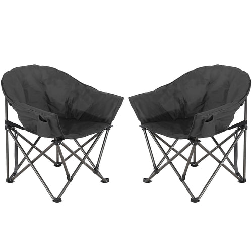 2PCS Oversized Camping Chair Folding Chair Camp Chair for Outdoor, Adults, Men and Women